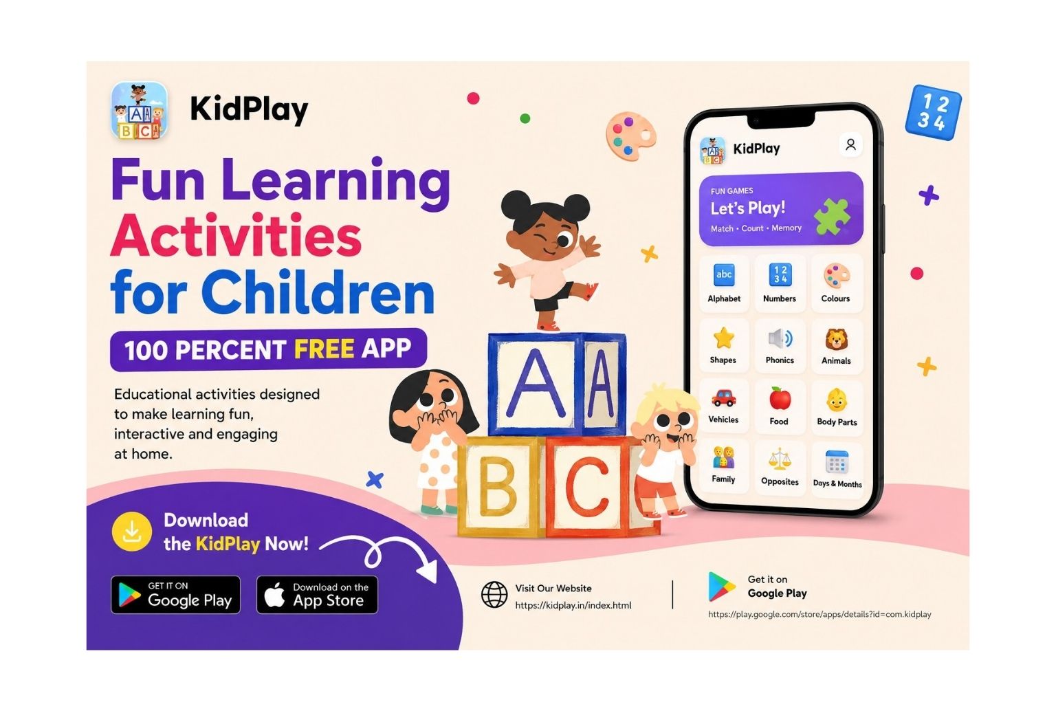 Fun Learning Activities for Children Using an Educational App