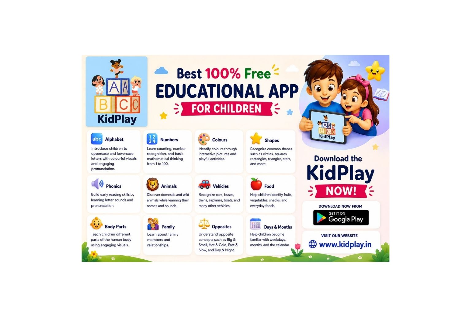 Best 100% Free Educational App for Children
