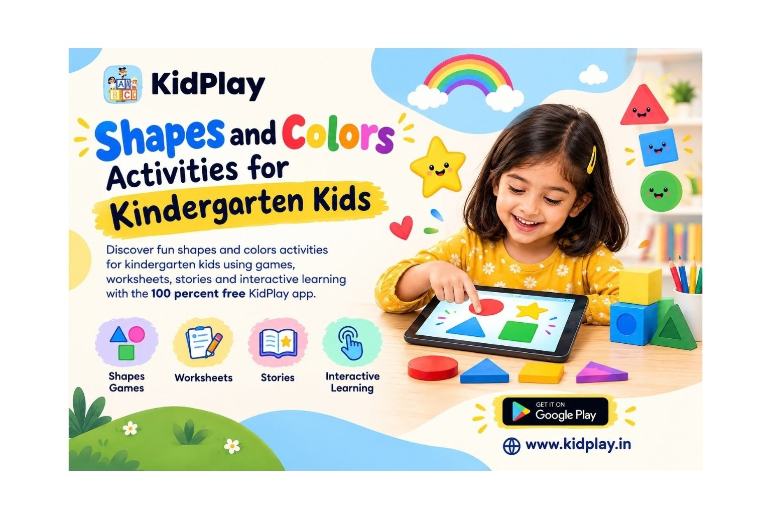 Shapes and Colors Activities for Kindergarten Kids