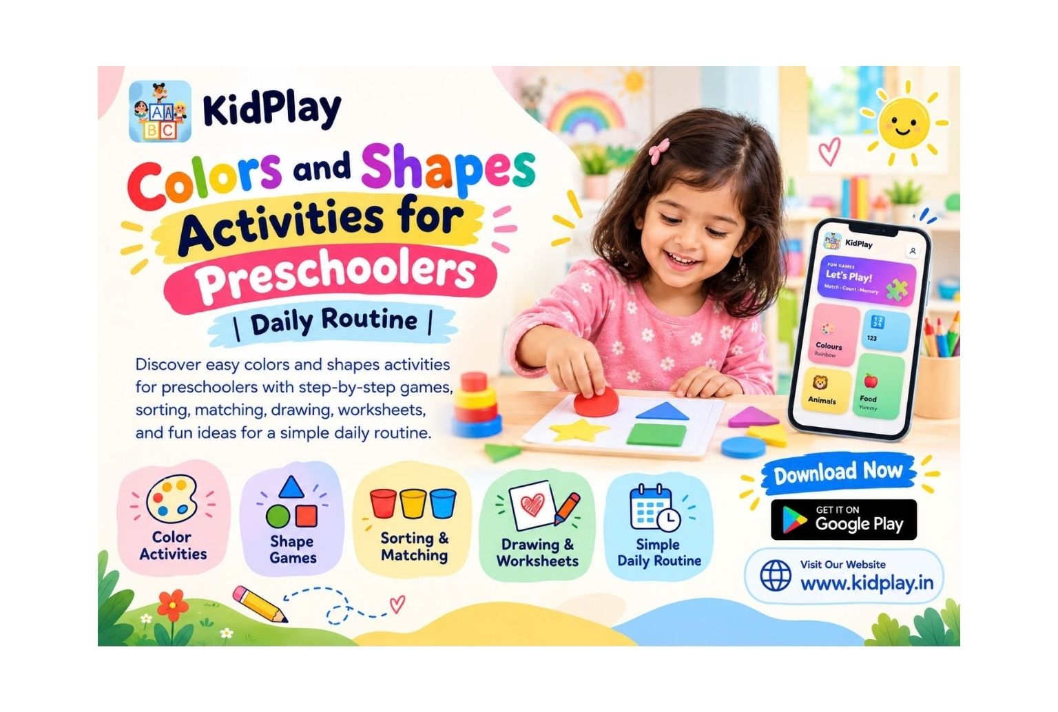 Colors and Shapes Activities for Preschoolers